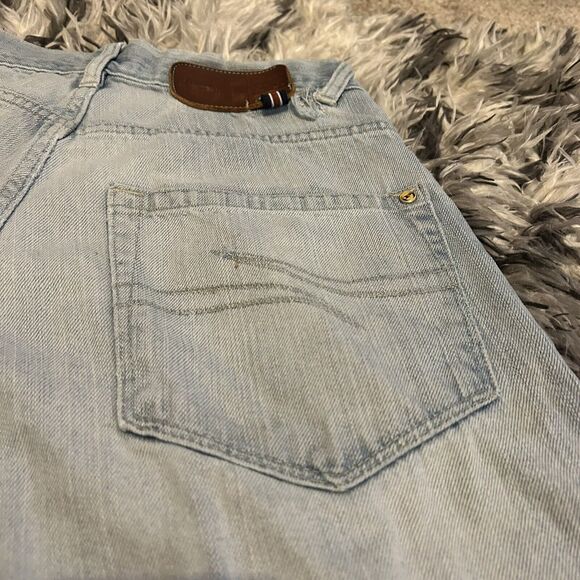 Vintage Y2K Phat FarmBlue Jean Shorts Jorts Grunge Skater Baggy Size 30 Mens - Picture 7 of 12